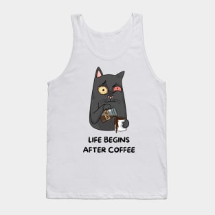 Life begins After Coffee Tank Top